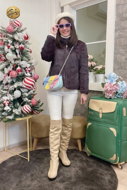 เช่าเสื้อกันหนาว รุ่น Purple Passion Fur Coat	2109GCF1549FAPP1