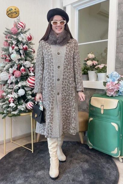 เช่าเสื้อกันหนาว รุ่น Tiger Brown Single Breasted Coat	2109GCL1553FABR1