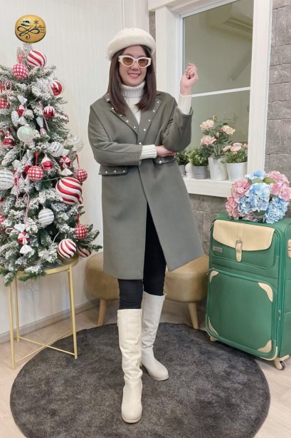 เช่าเสื้อกันหนาว รุ่น Green Ambrosia Double Breasted Coat	2109GCL1572FAGN1