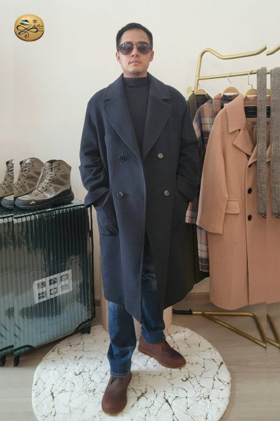 เช่าเสื้อกันหนาว รุ่น Black Beauty Single Breasted Coat	2109GCL1576FABK1
