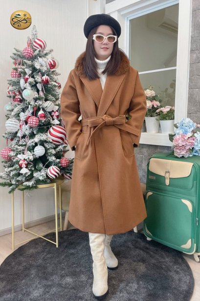 เช่าเสื้อกันหนาว รุ่น  Autumn Maple Single Breasted Coat	2109GCL1583FABR1