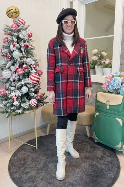 เช่าเสื้อกันหนาว รุ่น  Twining Sky Double Breasted Coat	2109GCL1590FAMX1