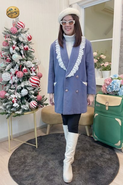 เช่าเสื้อกันหนาว รุ่น " Sand Verbena Single Breasted Coat"	2109GCL1619FAPP1