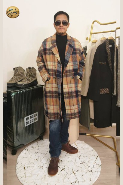 เช่าเสื้อกันหนาว รุ่น  Sand Forest Single Breasted Coat	2201UCL1793FAMX1