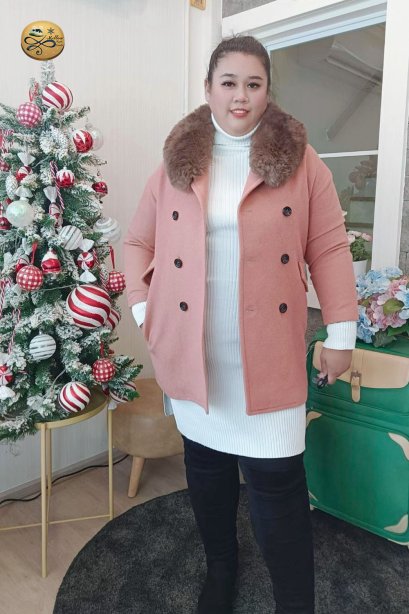 เช่าเสื้อกันหนาว รุ่น  Oriole Orange Double Breasted Coat	2201GCL1805FAOR1