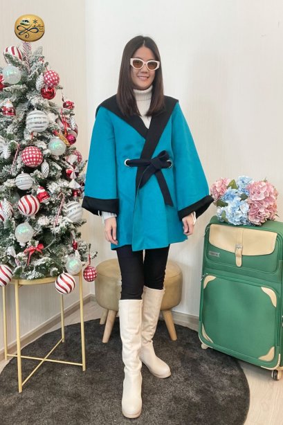 เช่าเสื้อกันหนาว รุ่น  Capri Breeze Warp Coat	2202GCL1817FABL1