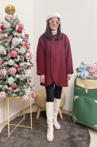 เช่าเสื้อกันหนาว รุ่น  Equestrian Red Double Breasted Coat	2204GCL1892FARE1