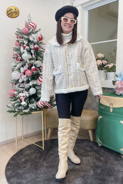 เช่าเสื้อกันหนาว รุ่น Blanc de Blanc Brown Jacket Coat	2205GCL1903FACR1