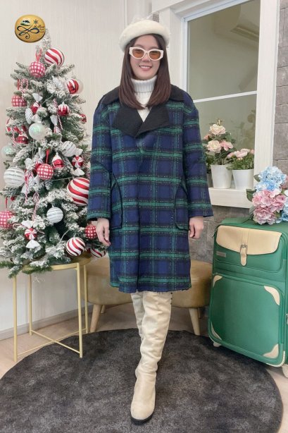 เช่าเสื้อกันหนาว รุ่น  Green Garden Single Breasted Coat	2208GCL1982FAMX1