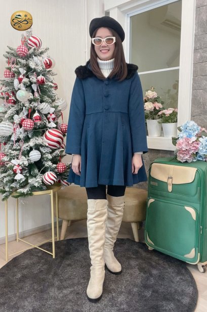 เช่าเสื้อโค้ทผู้หญิง รุ่น  Royal Blue Dress Coat	2209GCL2005FAGN1