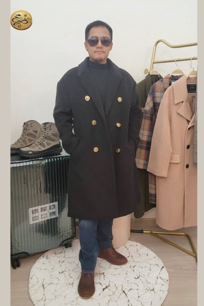เช่าเสื้อโค้ทผู้ชาย รุ่น   Knight&#039;s Armor Long Coat   902GCS2030FABK2XL1