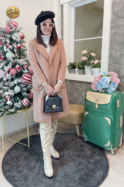 เช่าเสื้อโค้ทผู้หญิง รุ่น Caribou Straight Coat 902GCL258FABRS1