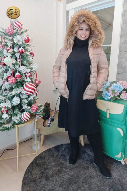 เช่าเสื้อขนเป็ดรุ่น  Almond Golden Down Jacket   0911GDS589FABR4XL-7XL1