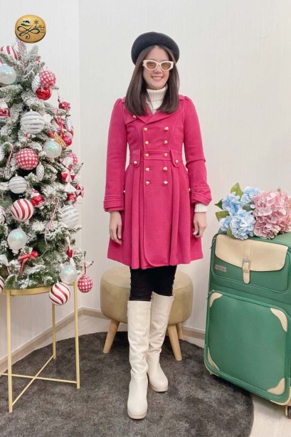เช่าเสื้อโค้ทผู้หญิง รุ่น  Magenta Princess Coat  2006GCL739FAPK1