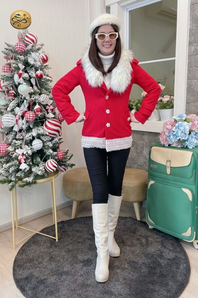 เช่าเสื้อโค้ทผู้หญิง รุ่น   Vermelho Coral Coat  2006GCL740FARE1