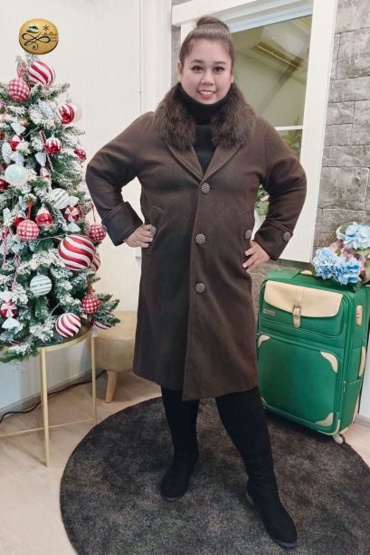เช่าเสื้อโค้ทผู้หญิง  รุ่น  Shifting Brown Sand Single Breasted Coat	2101GCL888FABR1