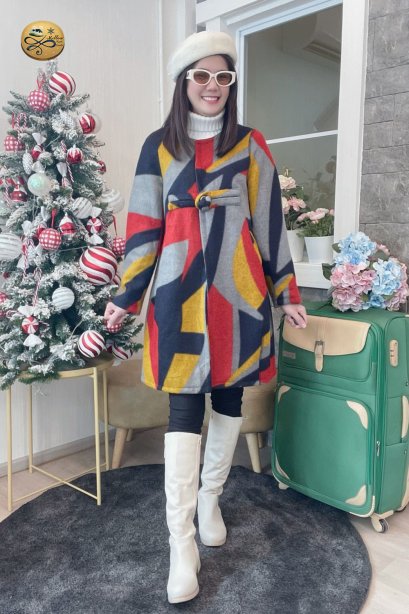 เช่าเสื้อโค้ทผู้หญิง รุ่น Colorful Single Breasted Coat	2101GCL906FAMX1