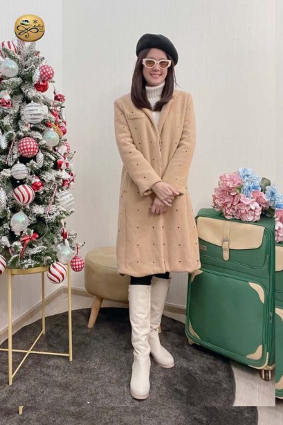 เช่าเสื้อโค้ทผู้หญิง   รุ่น  Buttercream Single Breasted Coat	2101GCL916FACR1