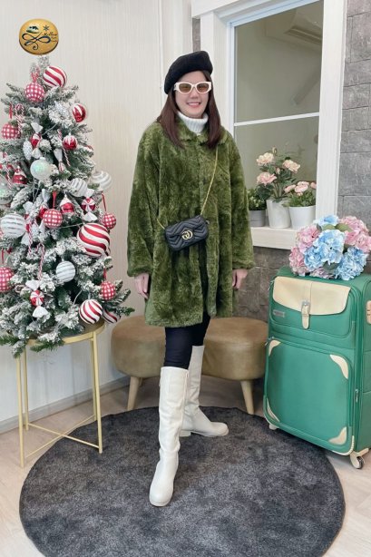 เช่าเสื้อโค้ทผู้หญิง  รุ่น Forest Hunter  Faux Fur Coat	2101GCF968FAGN1
