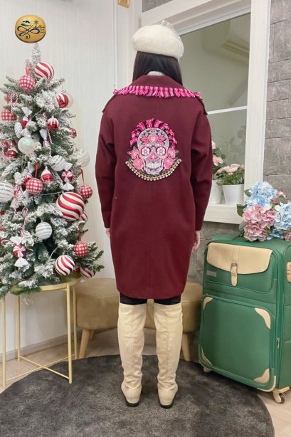 เช่าเสื้อโค้ทผู้หญิง  รุ่น Sun Kissed Coral Double Breasted Coat	2103GCL999FARE1