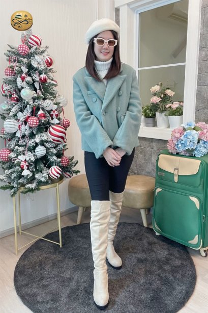 เช่าเสื้อโค้ทผู้หญิง รุ่น Artichoke Green Peacoat 	2103GCL996FAGN1