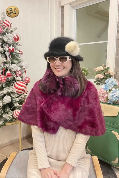 เช่าปกเฟอร์แท้ตกแต่ง  Fur Collar 2108GFUR021PPF1