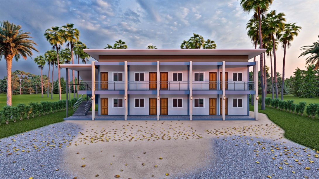 แบบห้องเช่า2ชั้นหลังคาเพิงแหงน BluePriint-0096