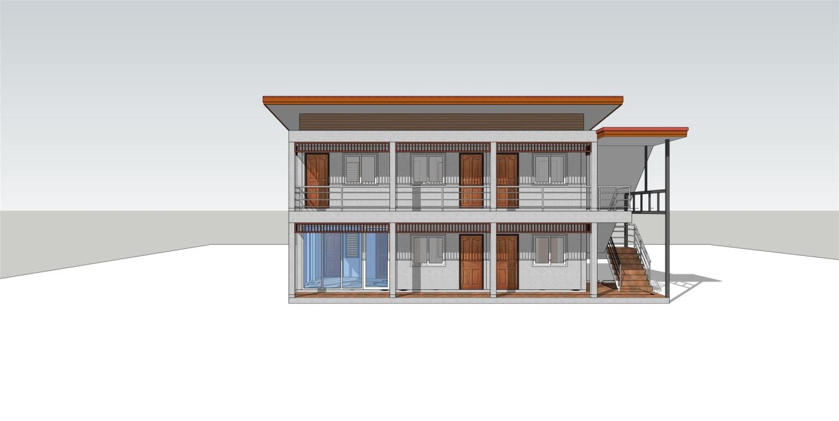 แบบห้องเช่า2ชั้นสไตล์โมเดิร์นเพิงแหงน BluePrint-0025