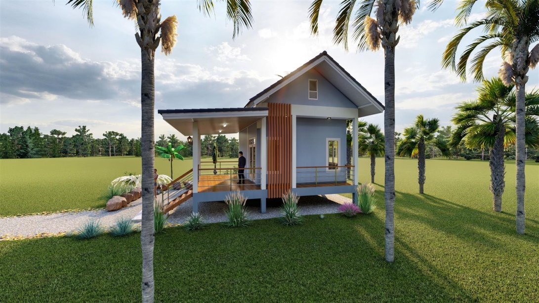 บ้านชั้นเดียว1ห้องนอน 1ห้องน้ำ