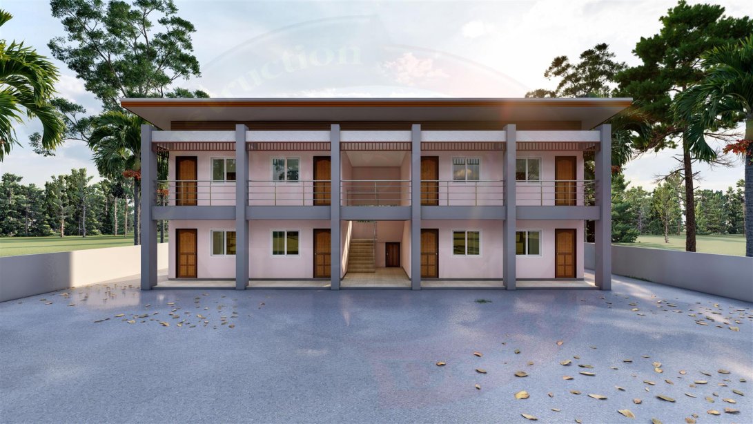 แบบห้องเช่า2ชั้นหลังคาเพิงแหงน BluePrint-0012