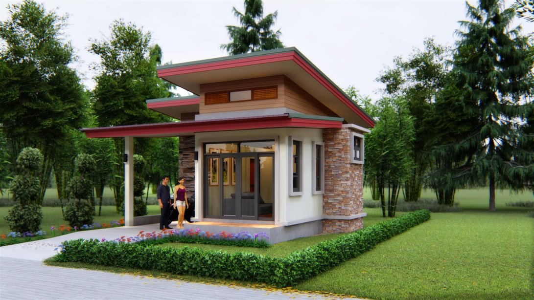 แบบบ้านเกษตรป่าติ้วมีที่จอดรถยนต์ BluePirnt-0034