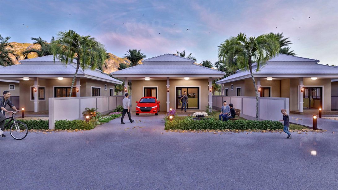 บ้านโครงการทำเลทองหลังคาปั้นหยา