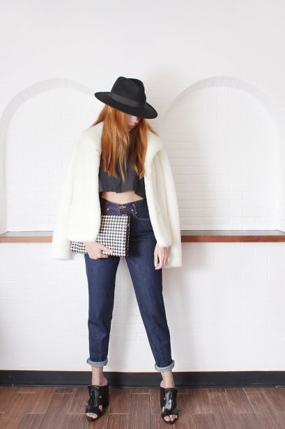 สตรีทแฟชั่นวินเทจ  vintage mix and match