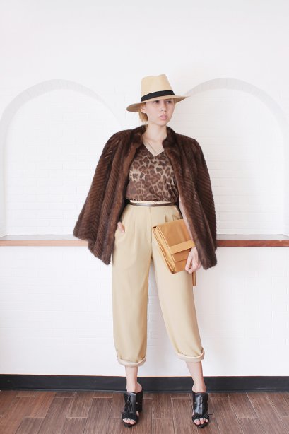 สตรีทแฟชั่นวินเทจ  vintage mix and match