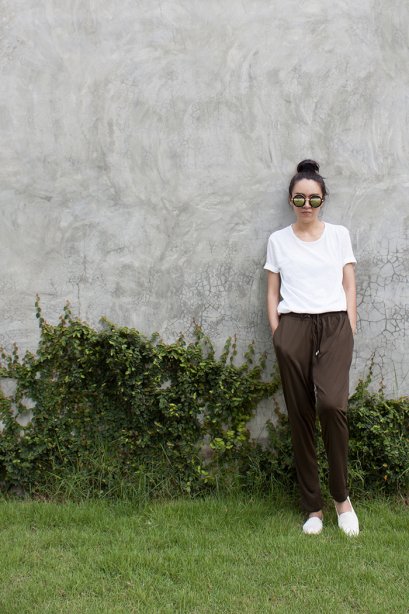 สตรีทแฟชั่น กางเกงขายาว ทรง Freesize จาก H&amp;M