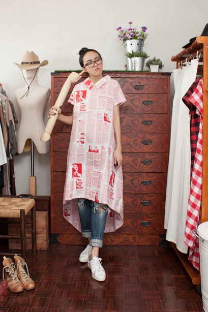 สตรีทแฟชั่น  Super Oversized Obama Dress Shirt