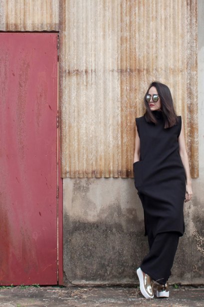 สตรีทแฟชั่น เซ็ทชุดำ ผ้าสำลี by WLS