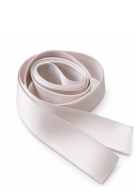 Satin Ribbon Pale White 22mm