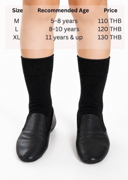 T9016 Dance Sock Black