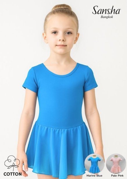 54AH0009C/F Oleen Skirted Leotard in Cotton