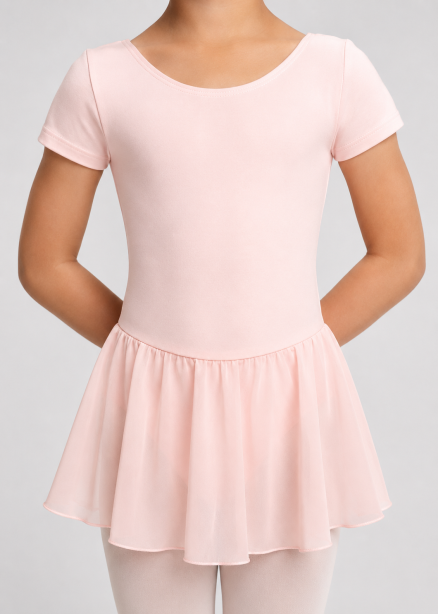 54AH0009C Oleen Skirted Leotard in Cotton