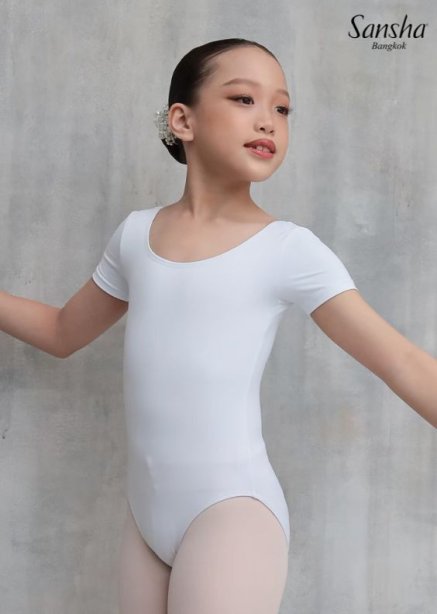 C155P/F Janessa Short Sleeve Leotard in Polyamide