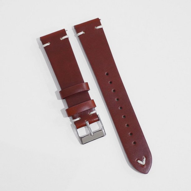 สายหนัง Quick Release สำหรับนาฬิกาข้อมือ - สีน้ำตาลกึ่งเงากึ่งด้าน ( 20 MM ) L03002005