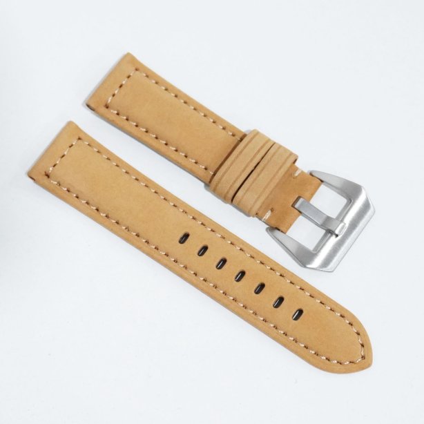 สายหนัง สำหรับนาฬิกาข้อมือ - สีน้ำตาลด้าน ( 24 MM ) L00002405