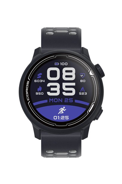 COROS PACE 2 Premium GPS Sport Watch สายซิลิโคน - สีกรม (Dark Navy)