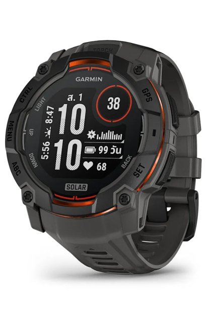 GARMIN INSTINCT 3 SOLAR BLACK WITH CHARCOAL BAND