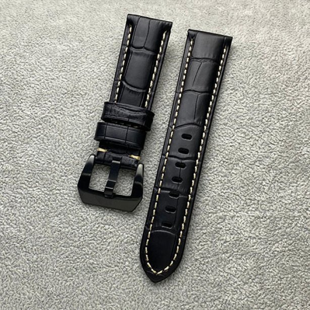 สายหนัง ลายจระเข้ สำหรับนาฬิกาข้อมือ