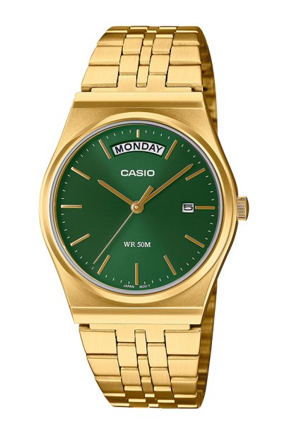 Casio Orologio analogico da uomo digitale con cinturino in acciaio inossidabile MTP-B146D-1AVDF, Nero, Bracciale Casio Orologio analogico da uomo digitale con cinturino in acciaio inossidabile MTP-B146D-1AVDF, Nero, Bracciale