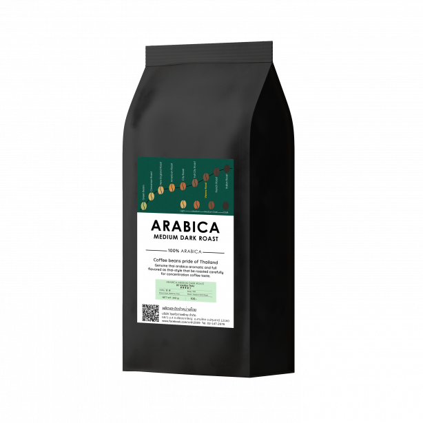 เมล็ดกาแฟคั่ว Araibica Medium Dark Roast
