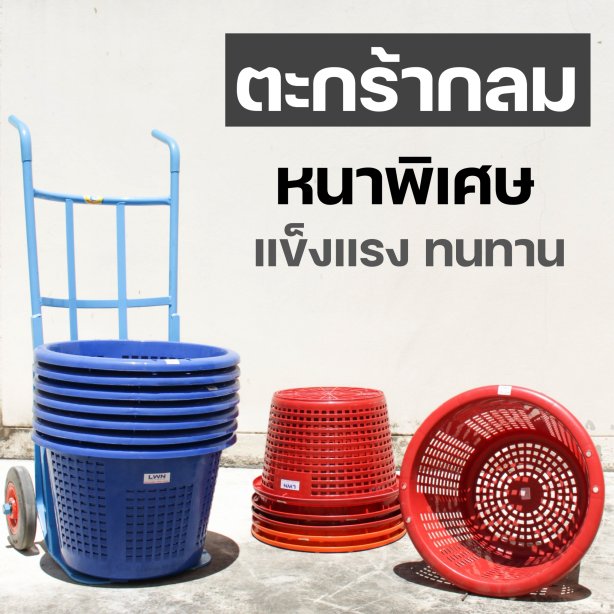 Round Perforated Multipurpose Plastic Basket [5 models]